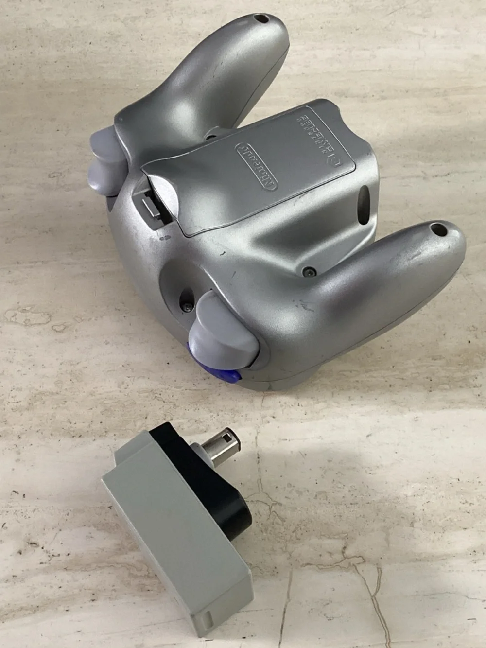 Nintendo GameCube WaveBird Wireless Controller With Dongle Receiver Silver